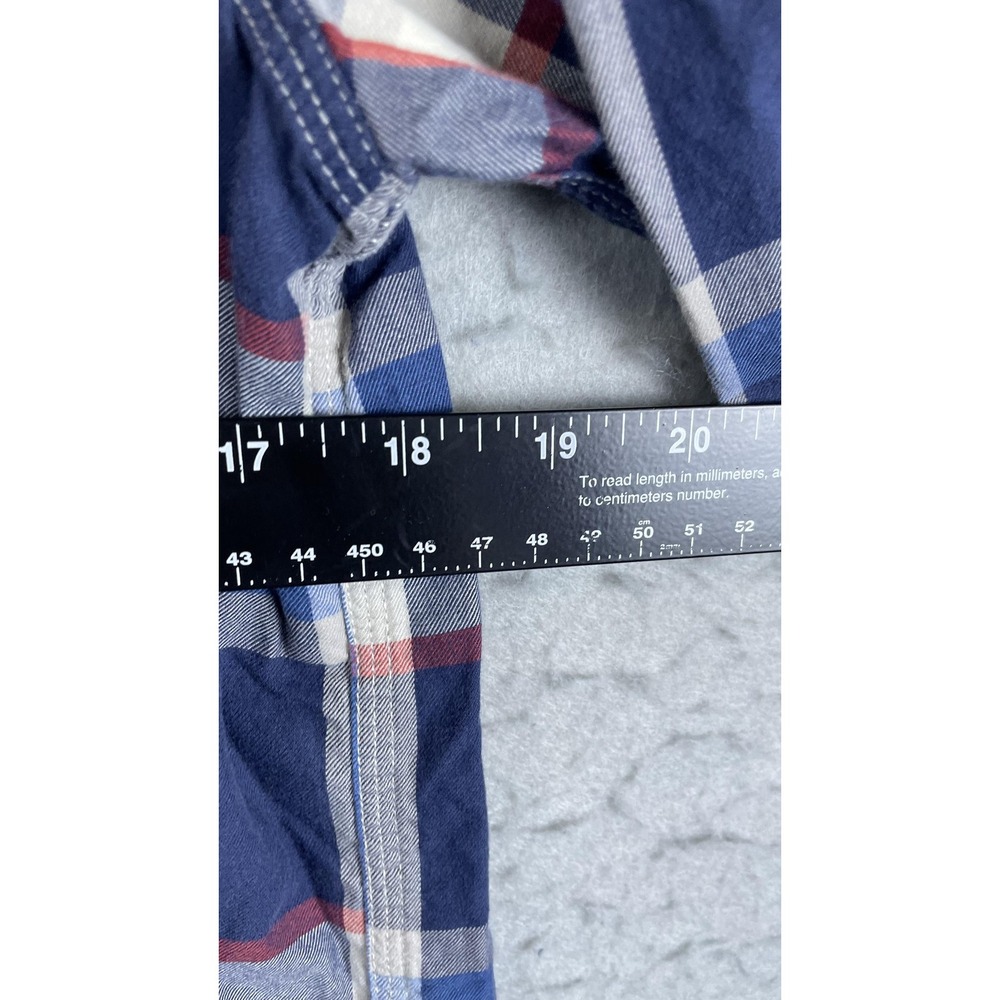 Polo Ralph Lauren Shirt Boys Large 14-16 Blue Red Plaid Button Front Long Sleeve - Picture 4 of 7